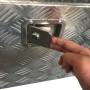 [US Warehouse] Цветочная текстура алюминиевая пластина для автомобильной коробки с замком, размер: 123x38x38cm